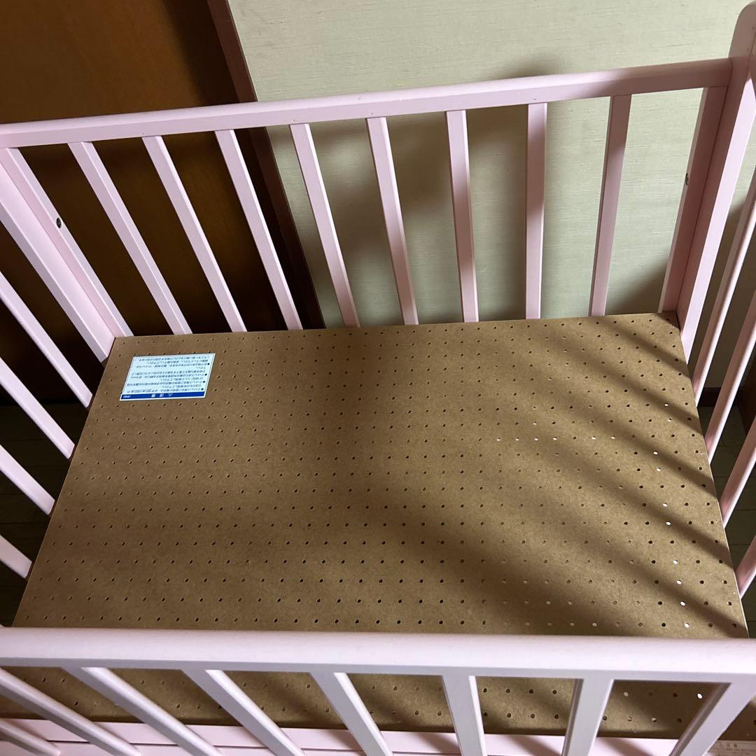 カトージ　KATOJI ミニベビーベッド　ピンク