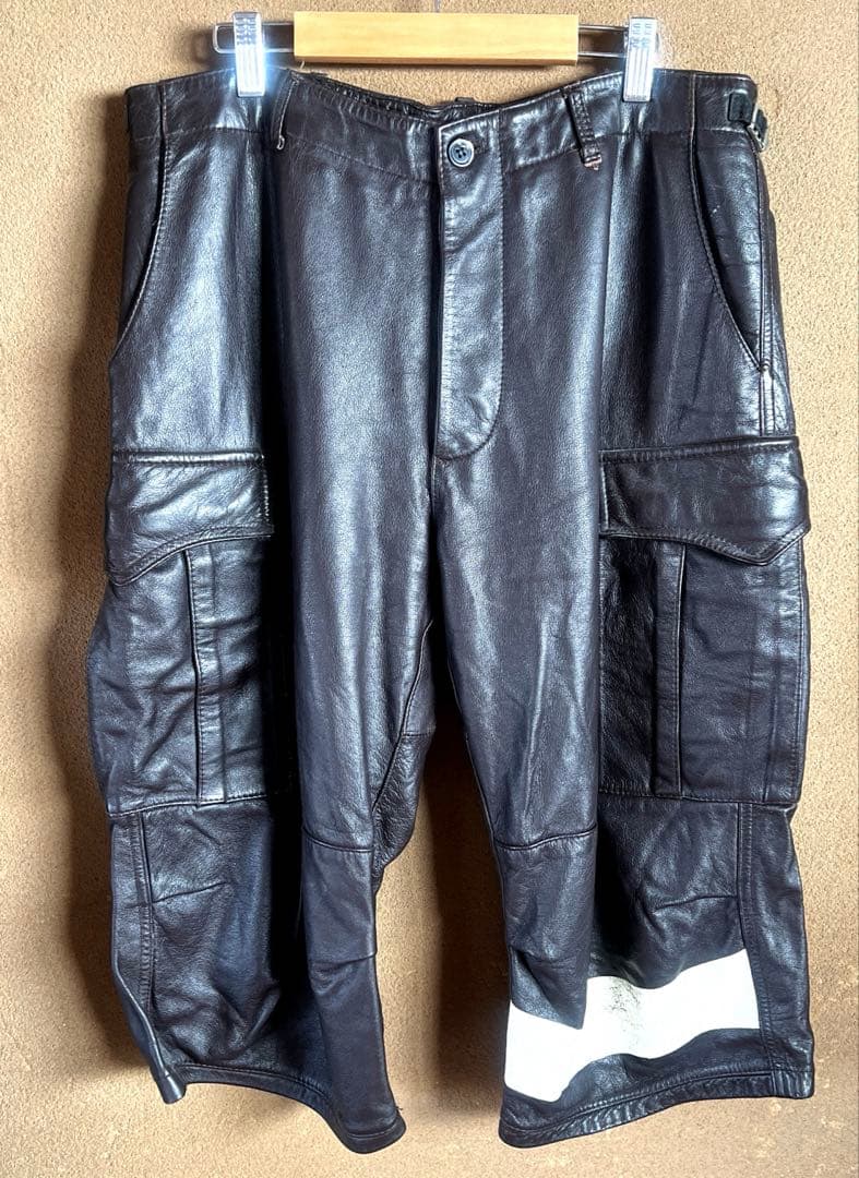 undercover初期レザーハーフボトムブラウン