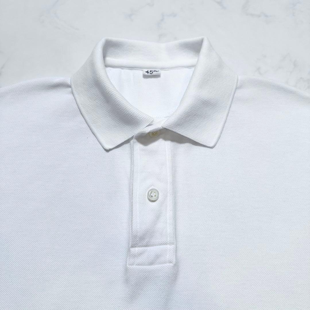 完売品✨45R カノコのMキャミポロ 現行 コットン100% 白 Free