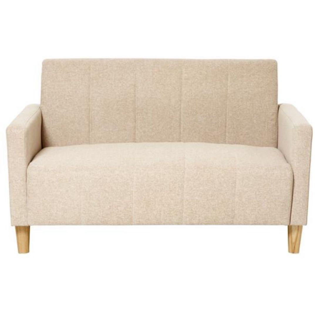 ソファ　2人掛けソファ　リビングソファ　ベージュ