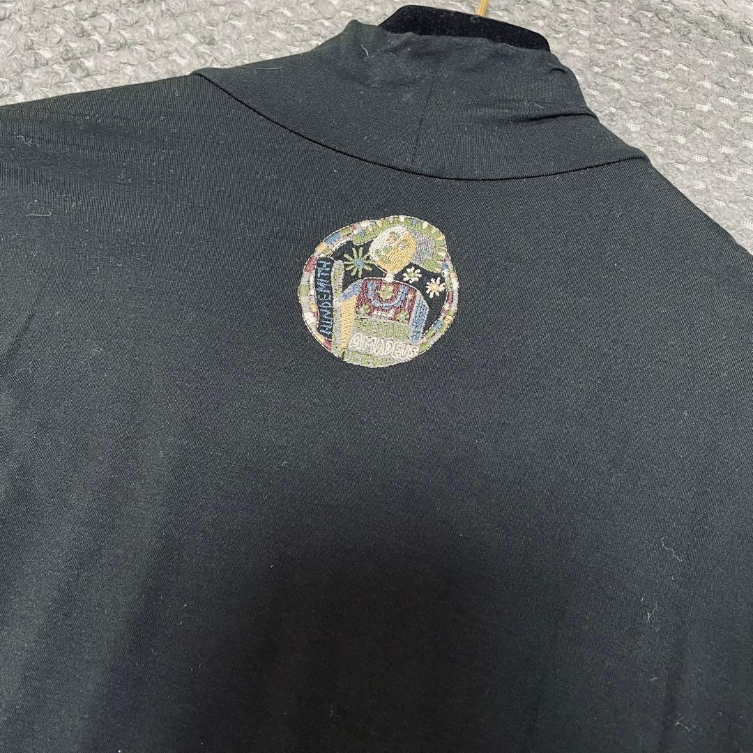 希少✨レア✨トクコプルミエヴォル　チュニック　総柄　刺繍　ストレッチ性　黒