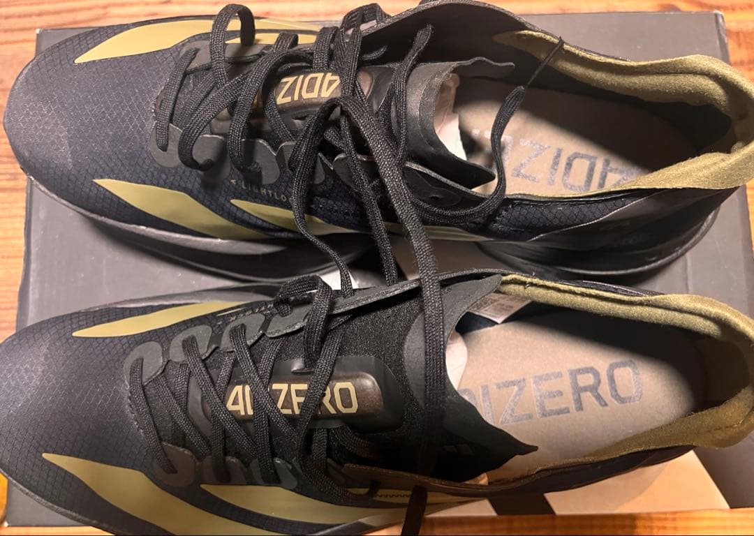 ADIZERO ADIOS PRO 4 メンズ ブラック/オリーブ　28センチ