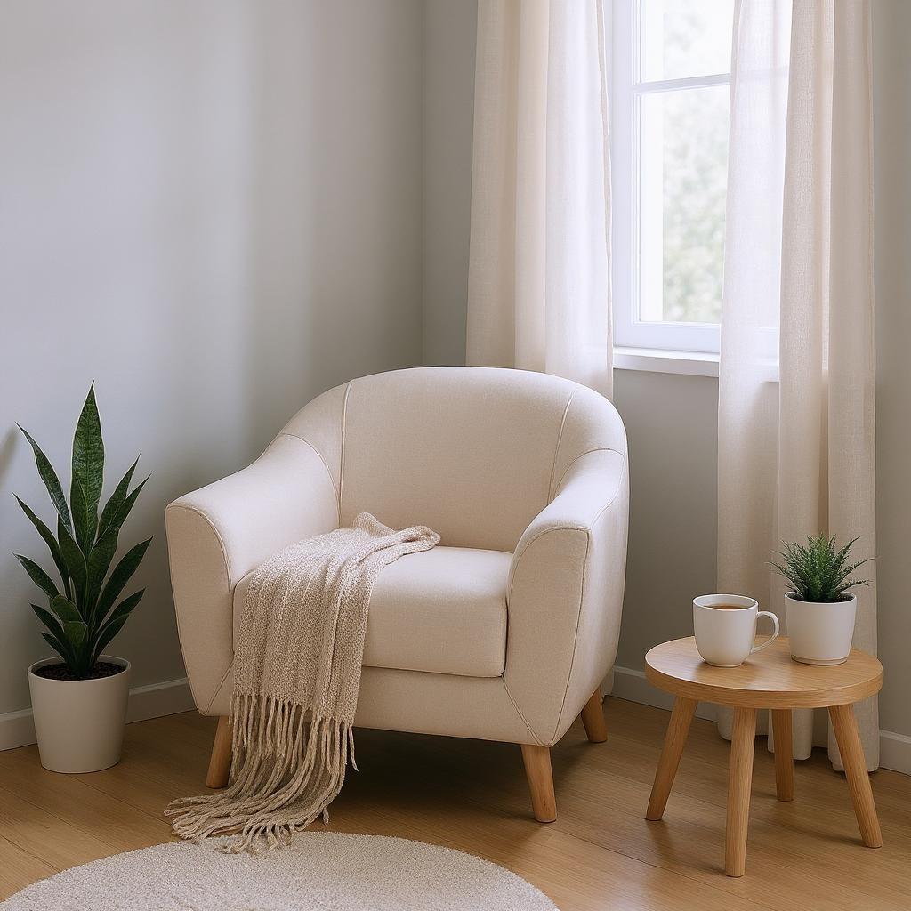 【新品】エメル　1Pソファ　大人可愛い　コンパクト　アウトレット