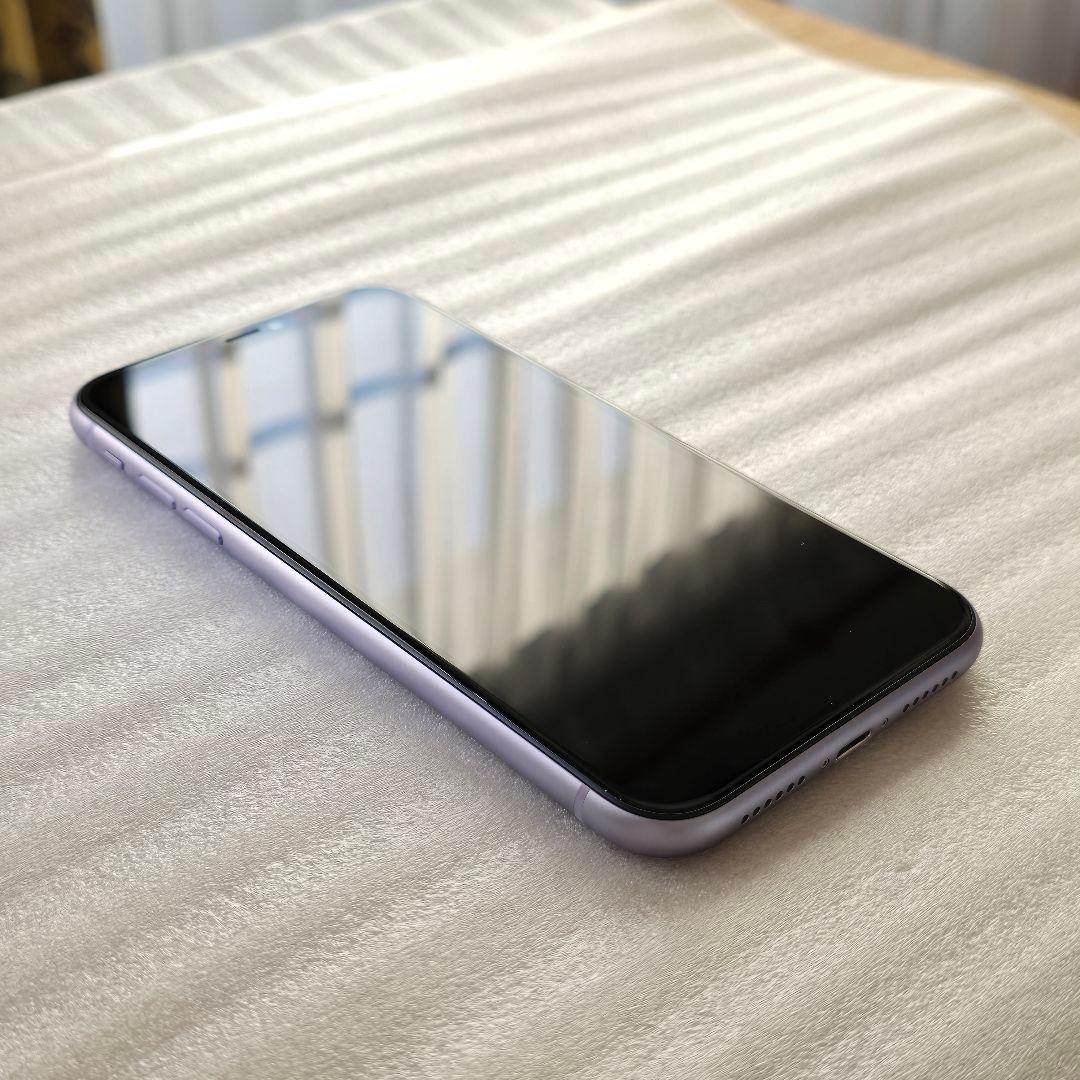 【バッテリ100%】iPhone 11 64GB パープル SIMフリー 極美品