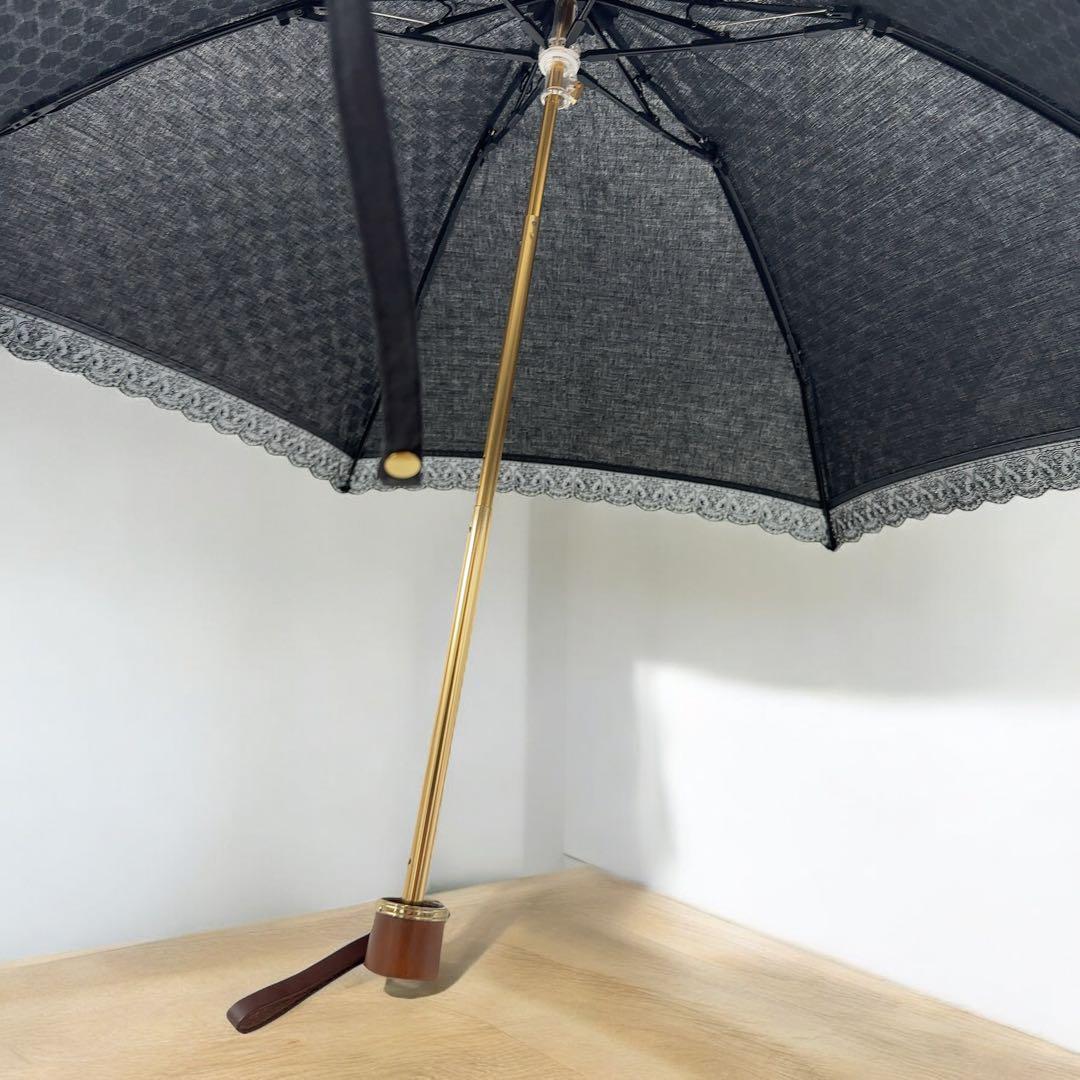 Celine セリーヌ マカダム総柄 レース 日傘 折りたたみ傘 鑑定済み正規品