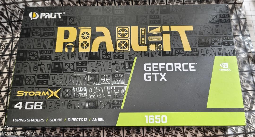 Palit GeForce GTX 1650 StormX 4GB同確済 難あり