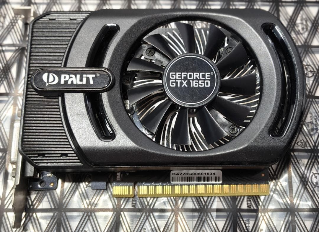 Palit GeForce GTX 1650 StormX 4GB同確済 難あり