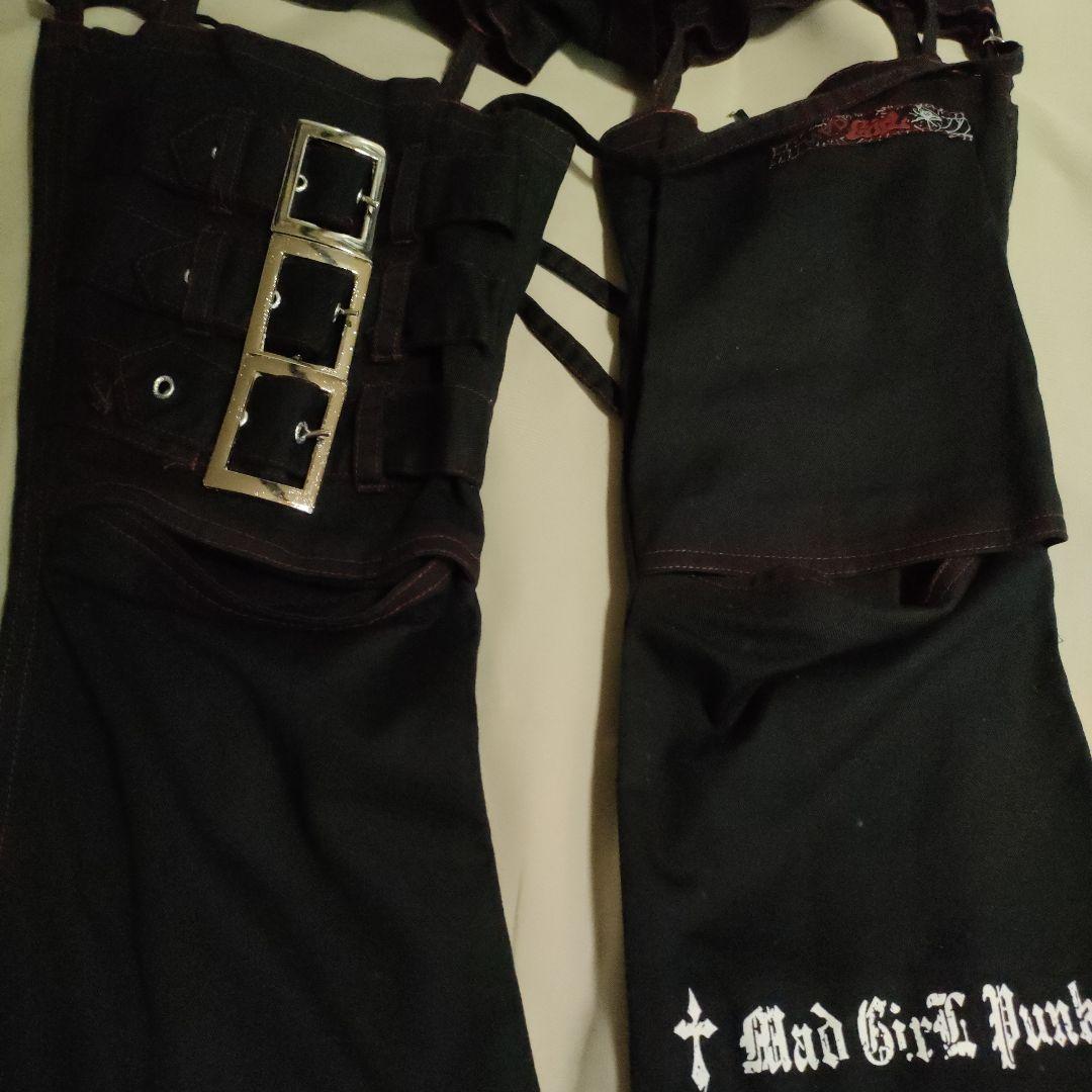 た*割様 Mad Girl Punk バックル付き ボンテージ パンツ ガーター