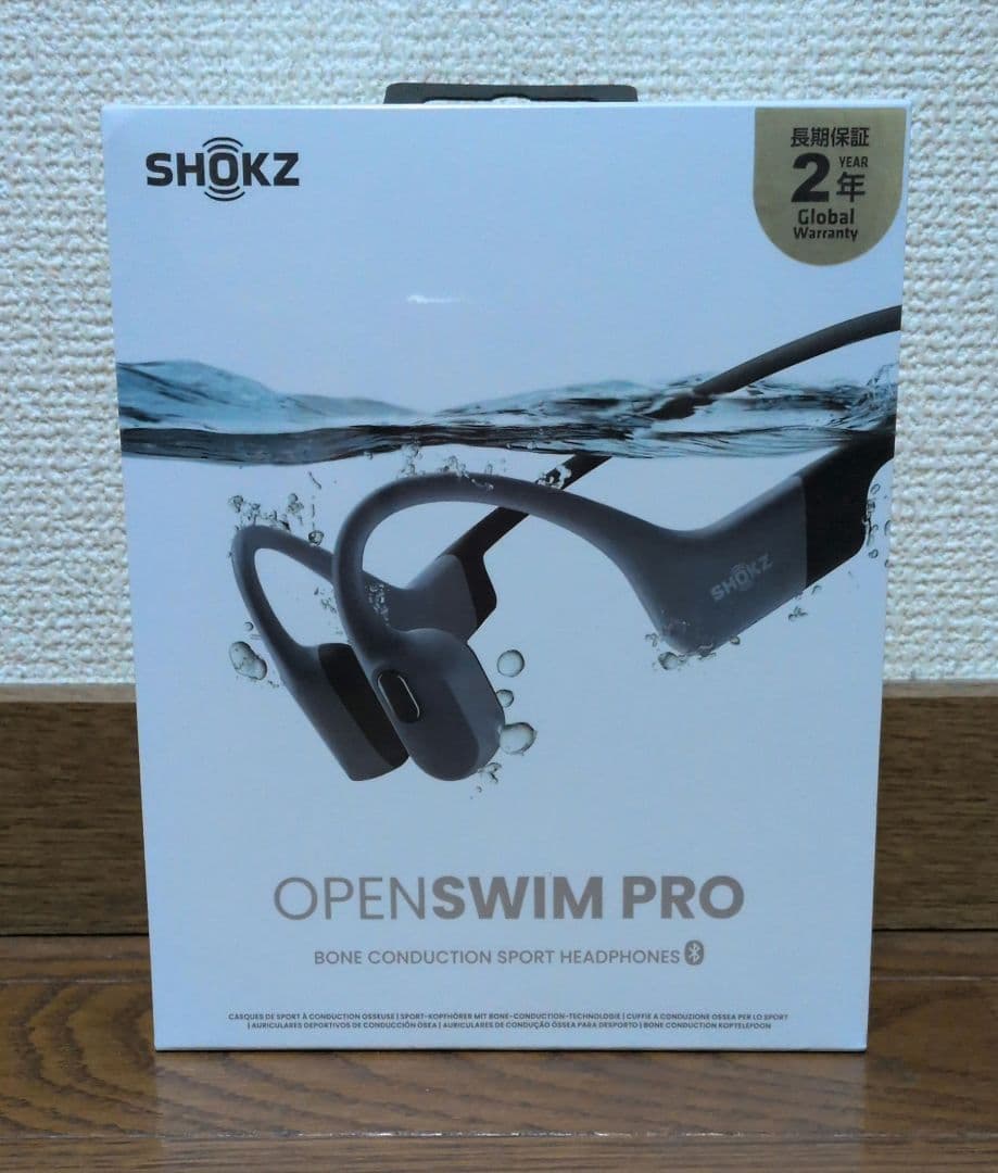 SHOKZ OPEN SWIM PRO 骨伝導イヤホン グレー