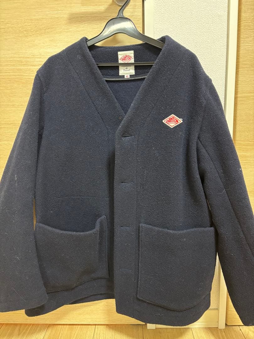 ダントン　ウールモッサ　ノーカラージャケット