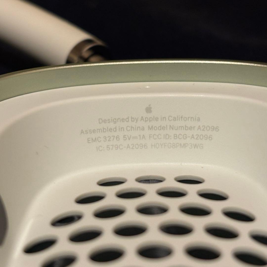【ジャンク】Airpods Max 第一世代　グリーン オーディオケーブル付