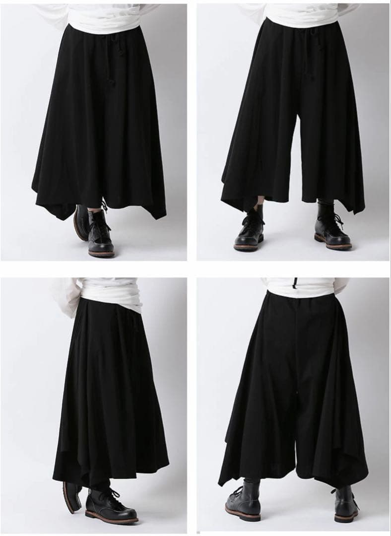 AS SUPER SONIC ブラック サルエルパンツ ガウチョパンツ