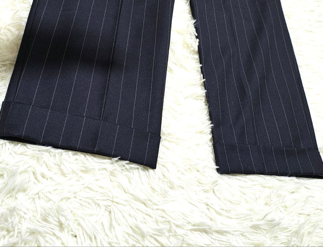 ゼニア WACKOMARIA PLEATED TROUSERS ネイビー