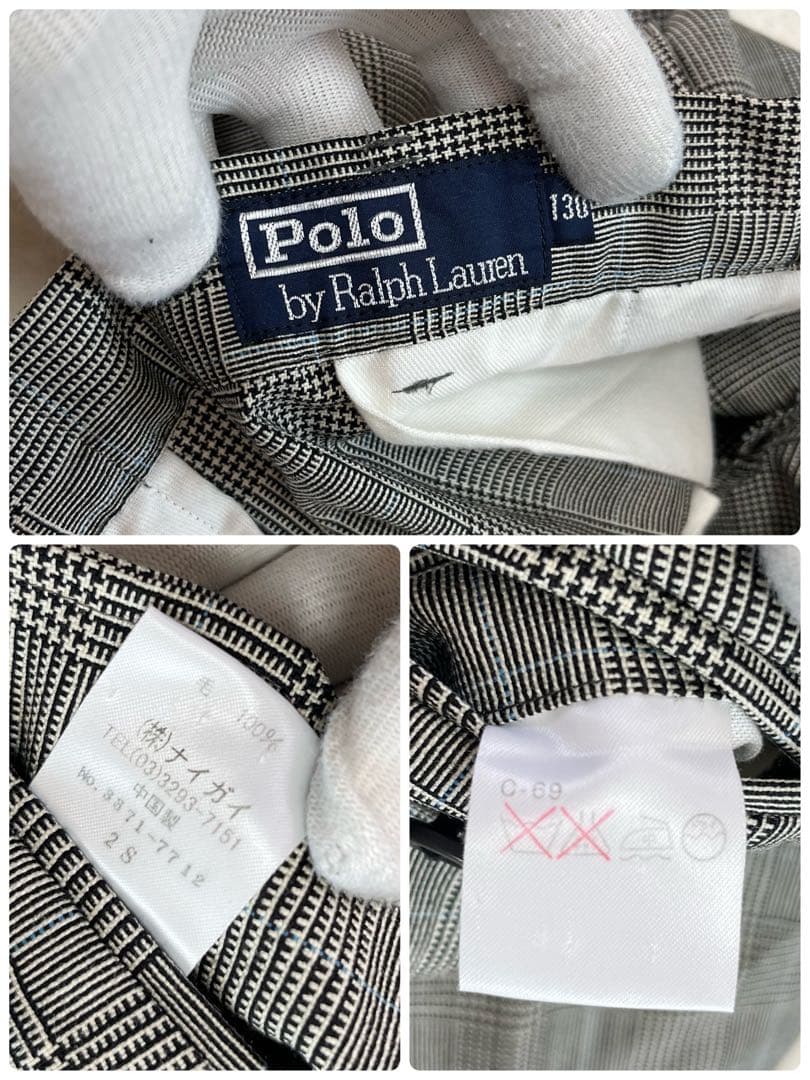 ポロ　ポロバイラルフローレン　紺ブレ　セットアップ　ジャケット　パンツ　130