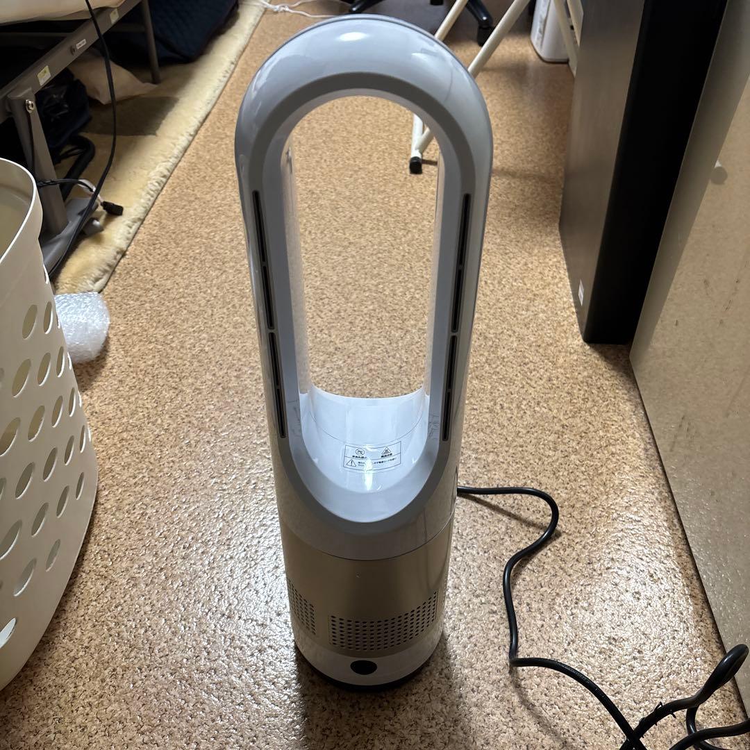 羽根なし冷暖両用タワーファンホワイト