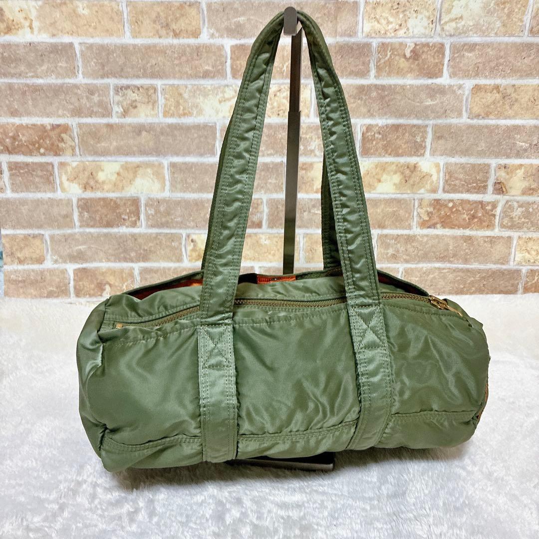 美品✨希少 ポーター タンカー ダッフル ミニボストンバッグ　 セージグリーン