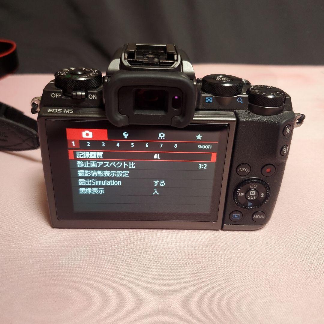 Canon EOS M5 ミラーレス一眼 レンズ2本 マウントアダプターセット