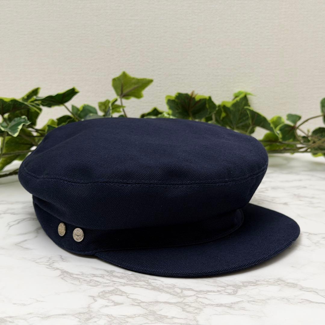 エルメス セリエ キャスケット 帽子 ネイビー HERMES