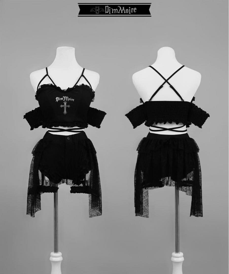 最終値下げ 新品未使用 dimmoire 十字の誓いスイムウェア 黒