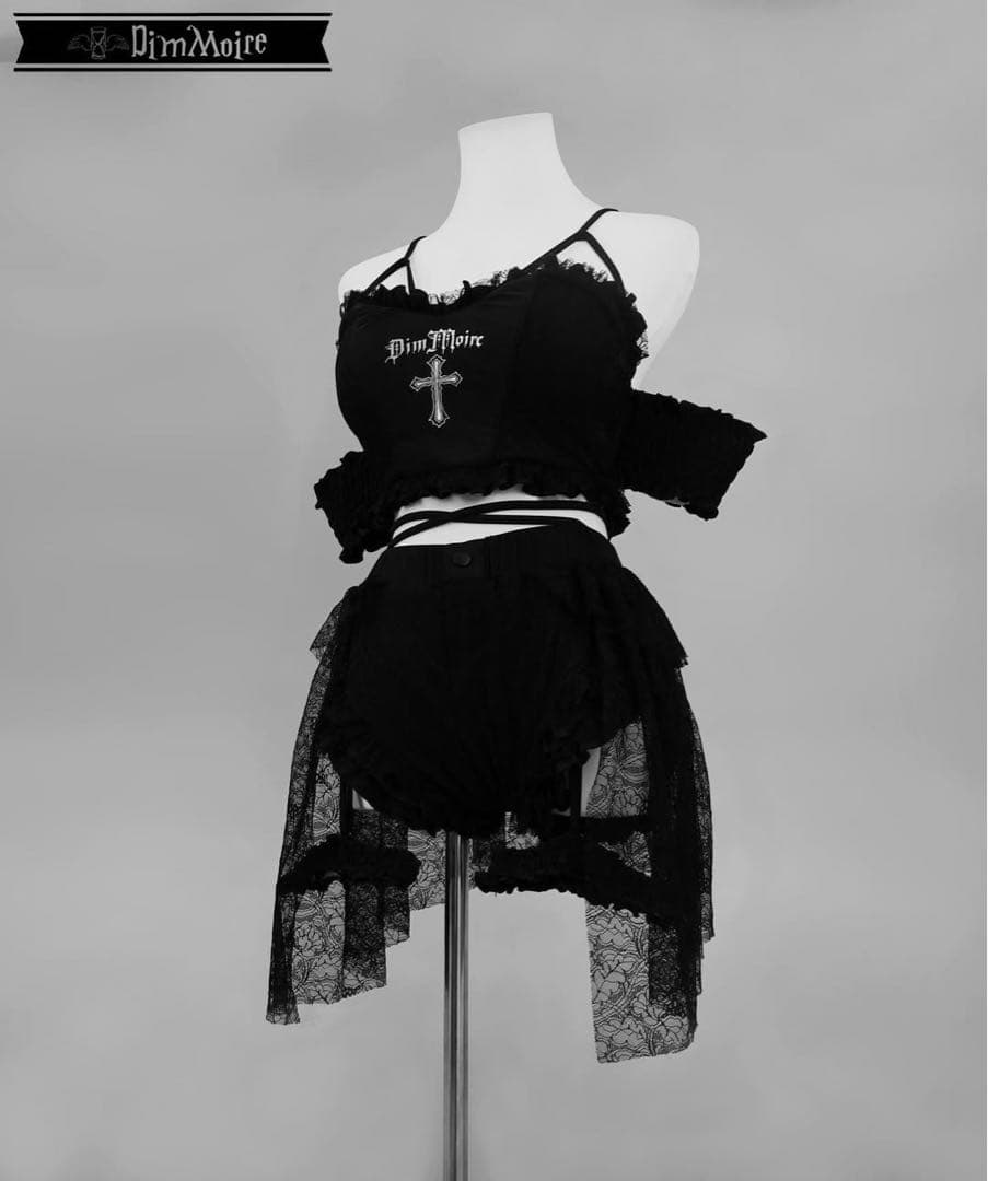 最終値下げ 新品未使用 dimmoire 十字の誓いスイムウェア 黒