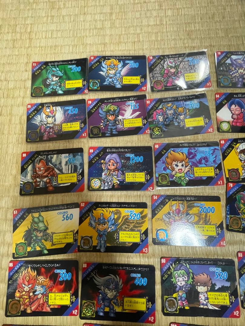聖闘士星矢 セイントパラダイス カードダス 1弾〜3弾 38枚
