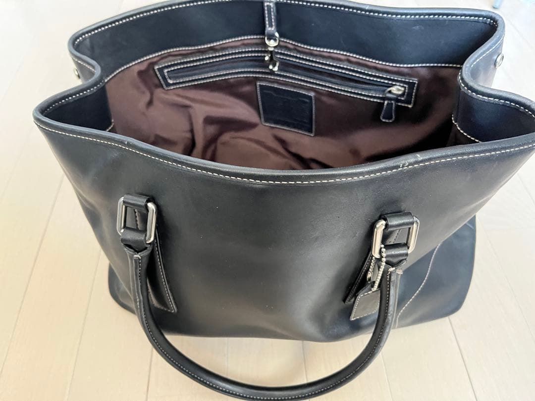 マ*ス様 【美品☆】コーチ　COACH トートバッグ　レザー　ブラック　A4 ビ