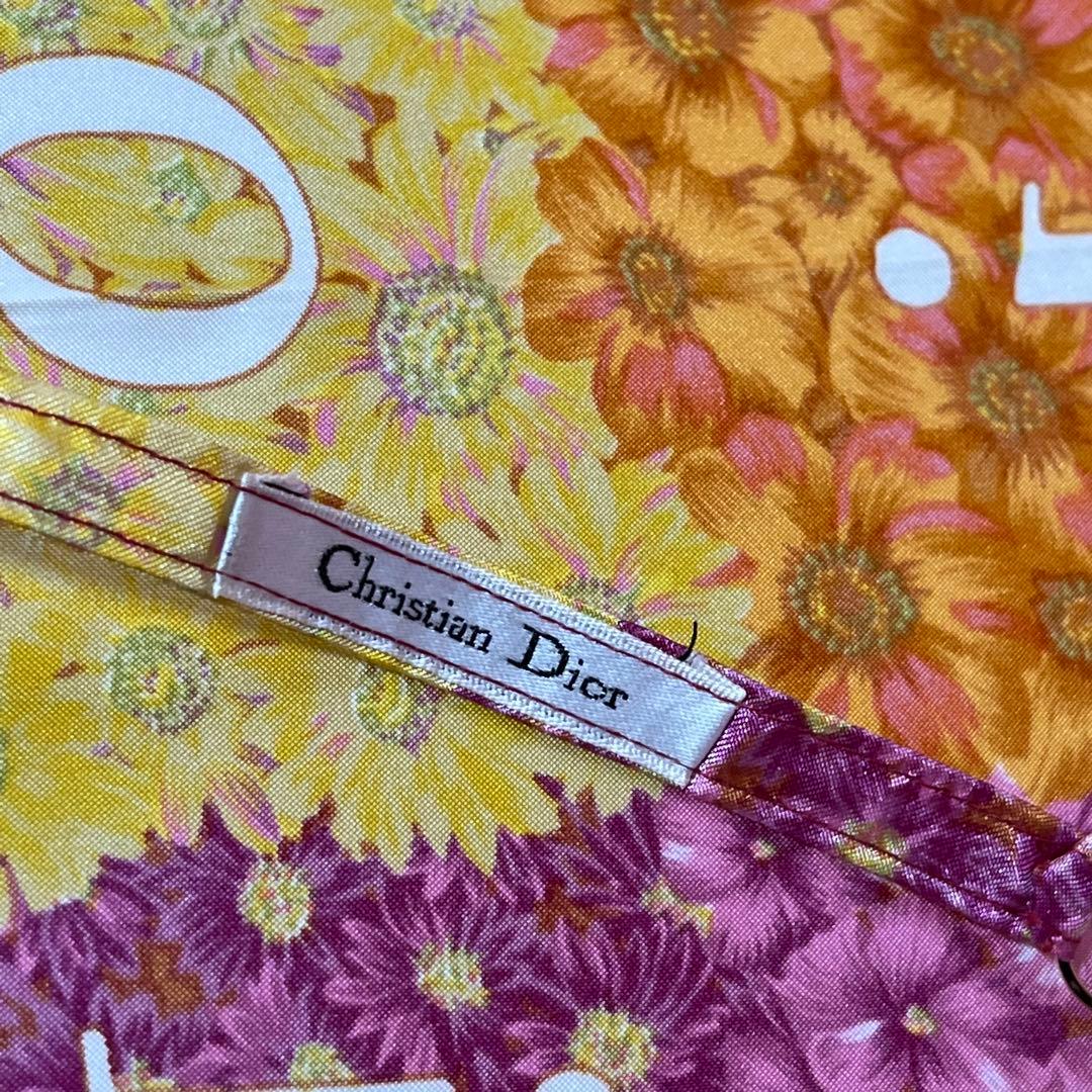 希少　Christian Dior ロゴ総柄　フラワー　花総柄　折りたたみ傘