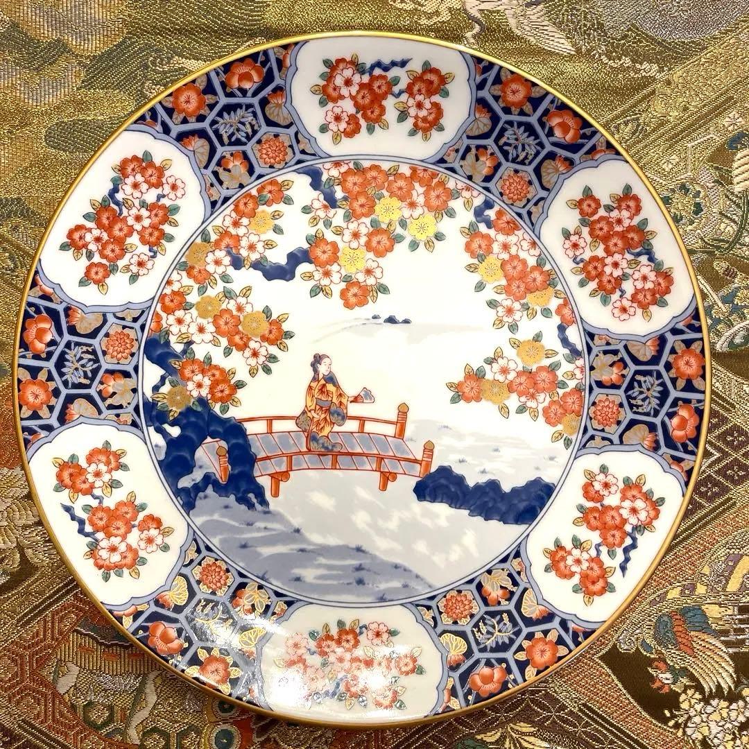 宮内庁御用達　香蘭社　謹製　フランクリン・ポーセリン 限定版絵皿 花の宴の内　5