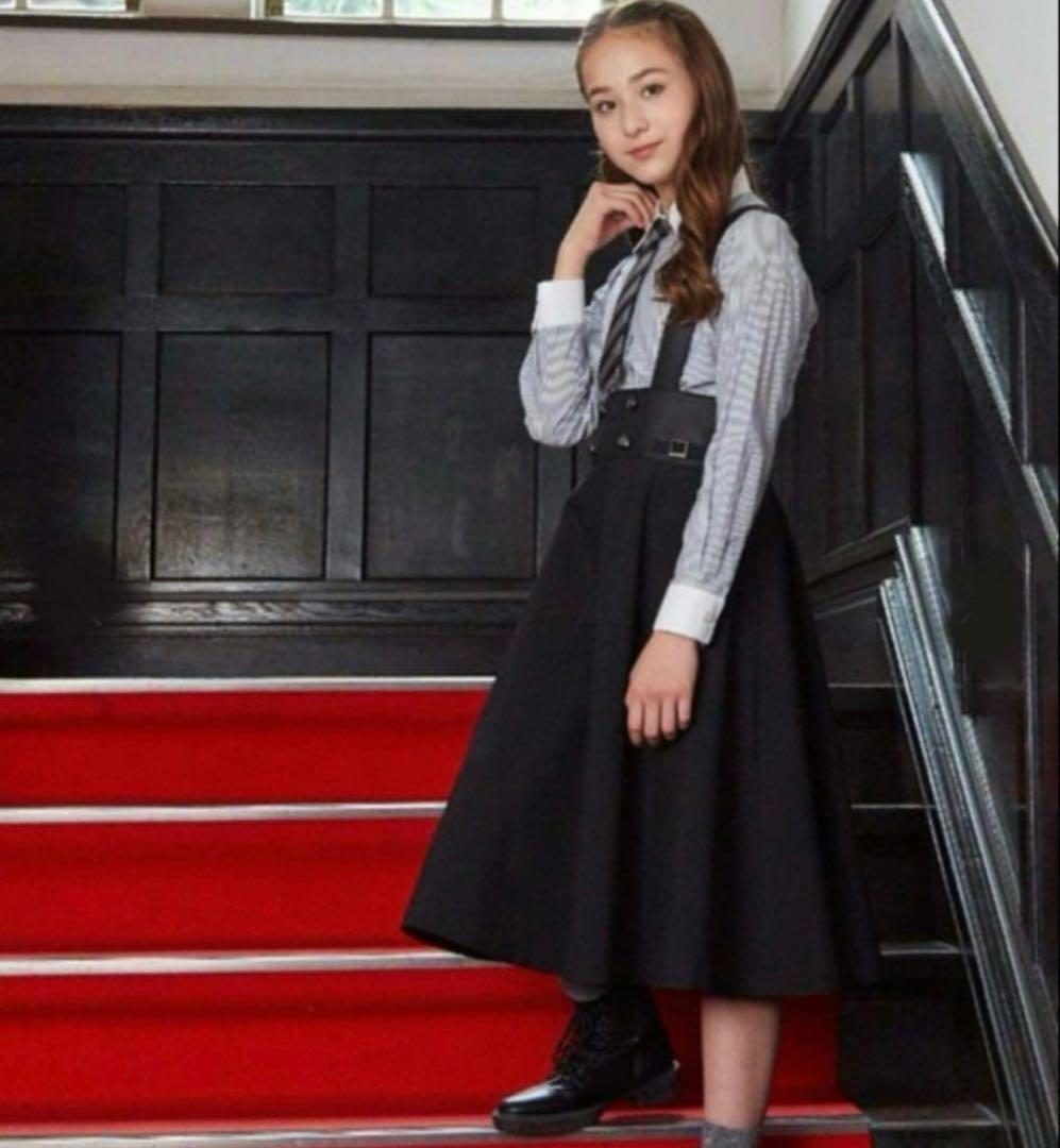 150エルアンノアール卒服女の子入学式ブラック黒フォーマルスーツ