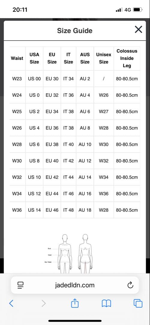 TWICE着用JADED LONDON Colossus Baggy Jeans