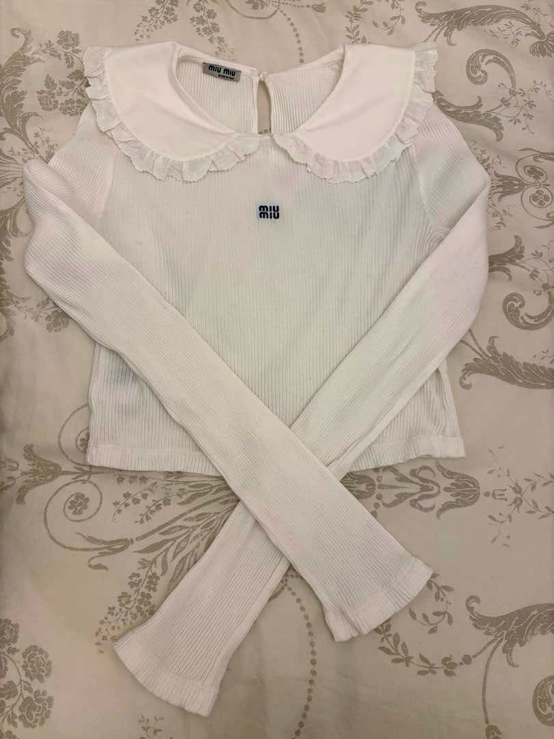 ♡MIUMIU ミュウミュウ♡ 襟付きカットソー
