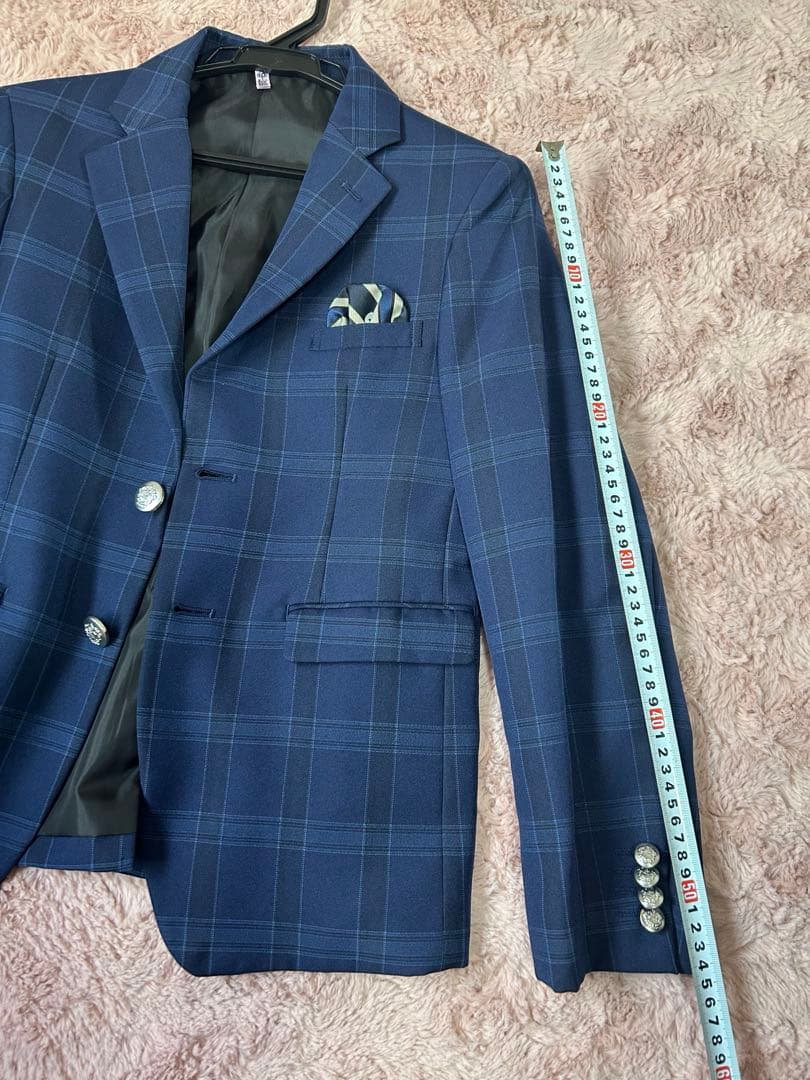 WANDER FACTORY フォーマルスーツ 卒業スーツ 6点セット ブルー