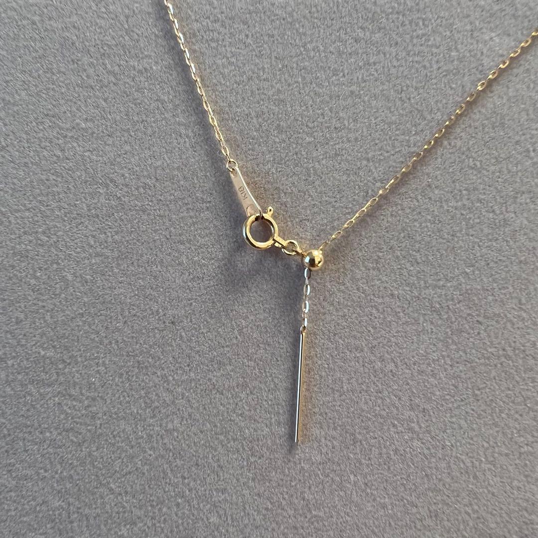 GSTV K18 ピンクゴールド　 可動ビーズチェーンネックレス