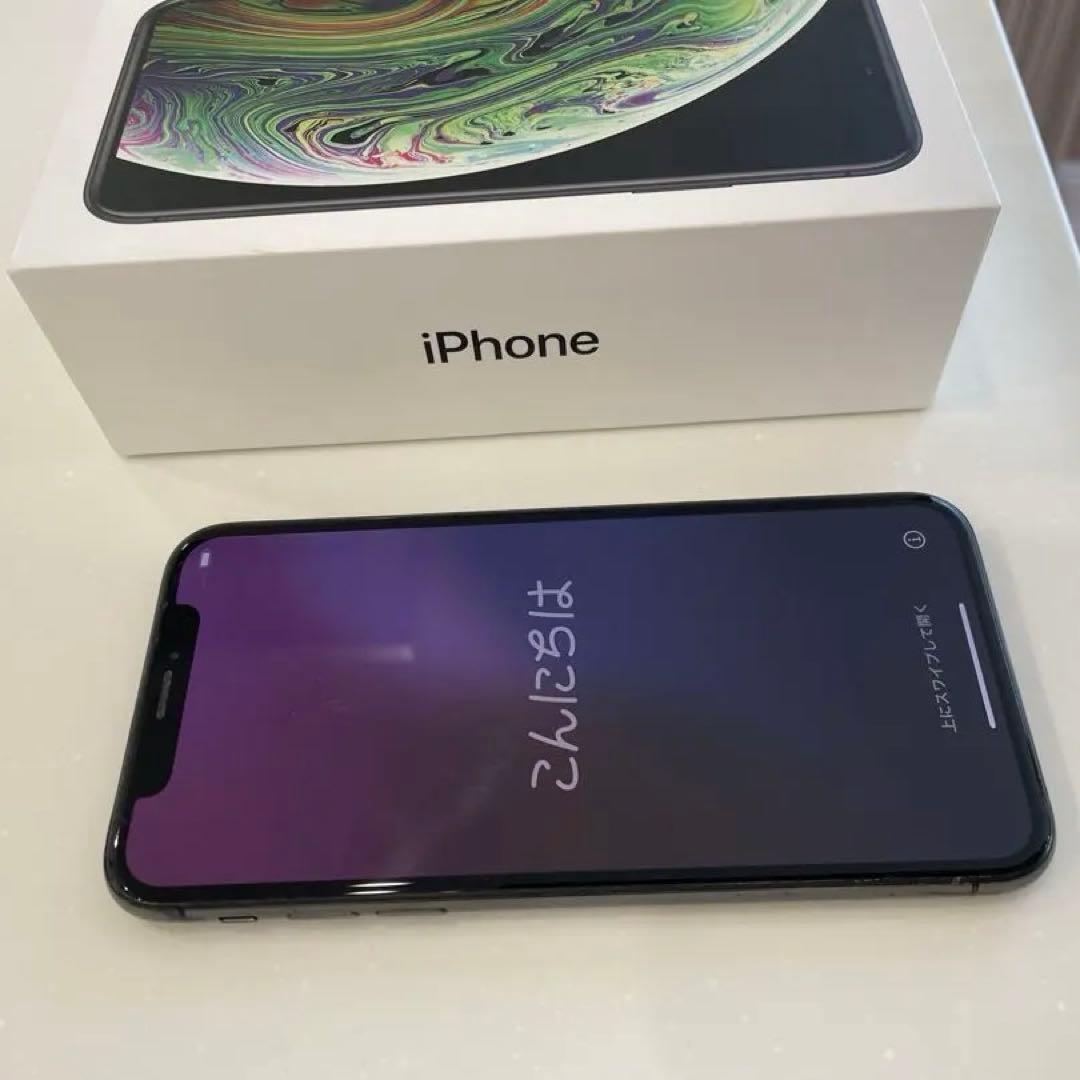 iPhone XS 64GB スペースグレイ 本体 美品 APPLE
