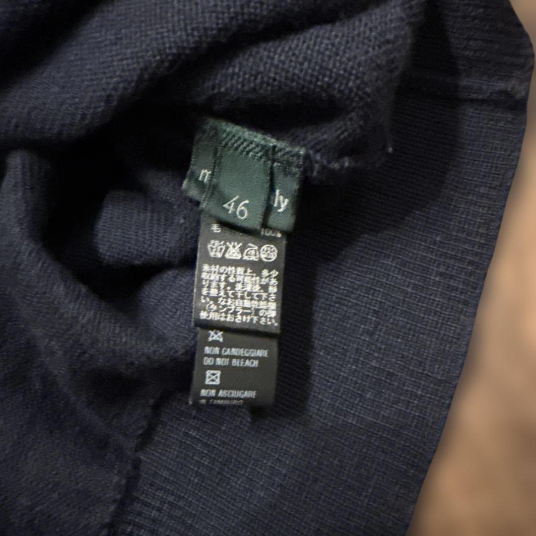 ZANONE タートルネック　46サイズ　ネイビー