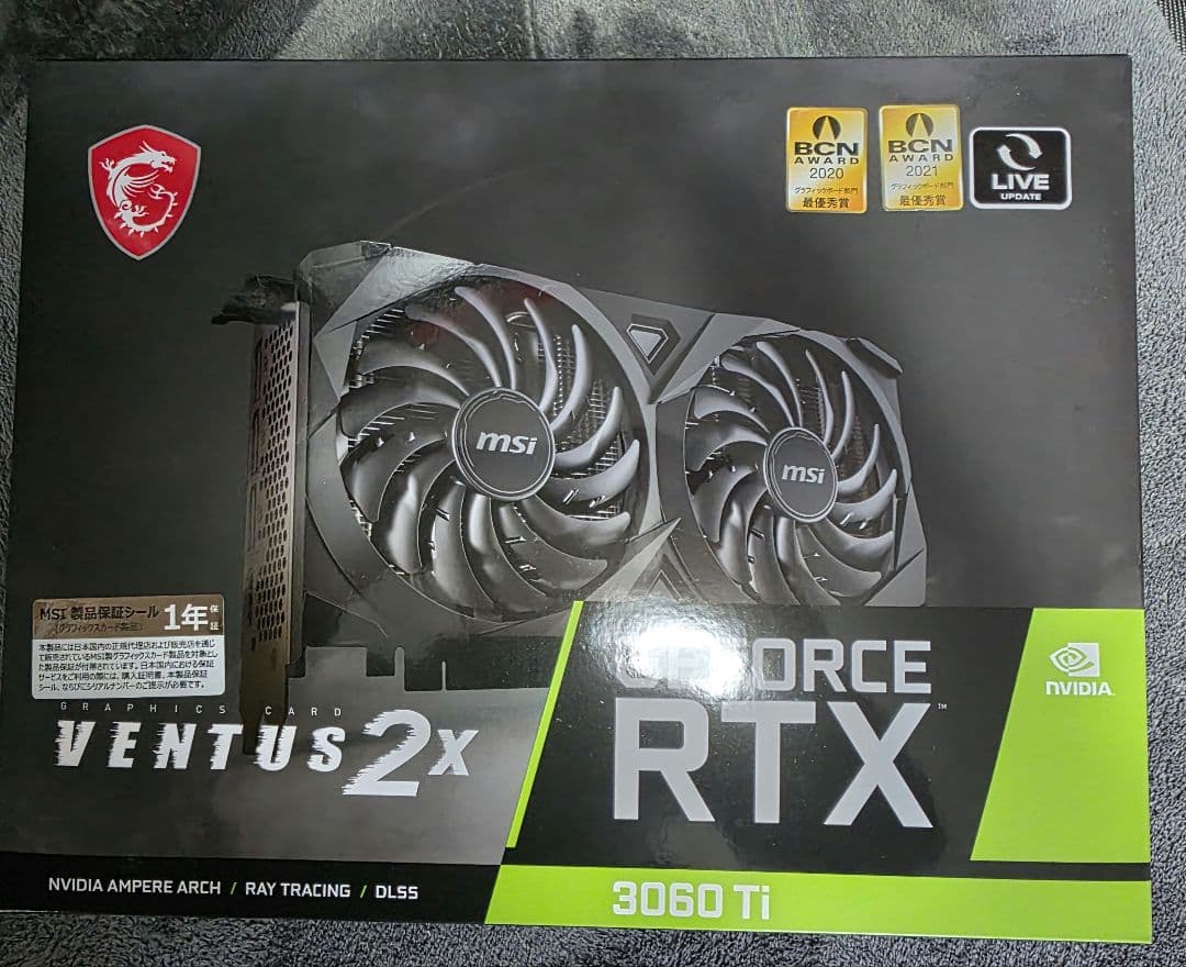 グラフィックボード・グラボ・ビデオカード MSI GeForce RTX 3060 Ti 8GB GDDR6X