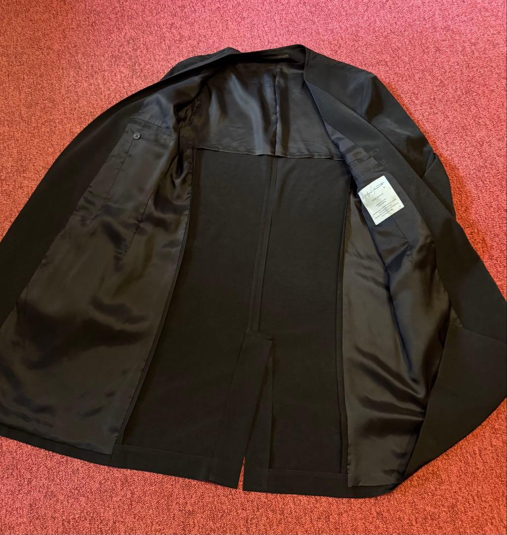 【未使用】Yohji Yamamoto ノーカラー ボタンレス ロングコート