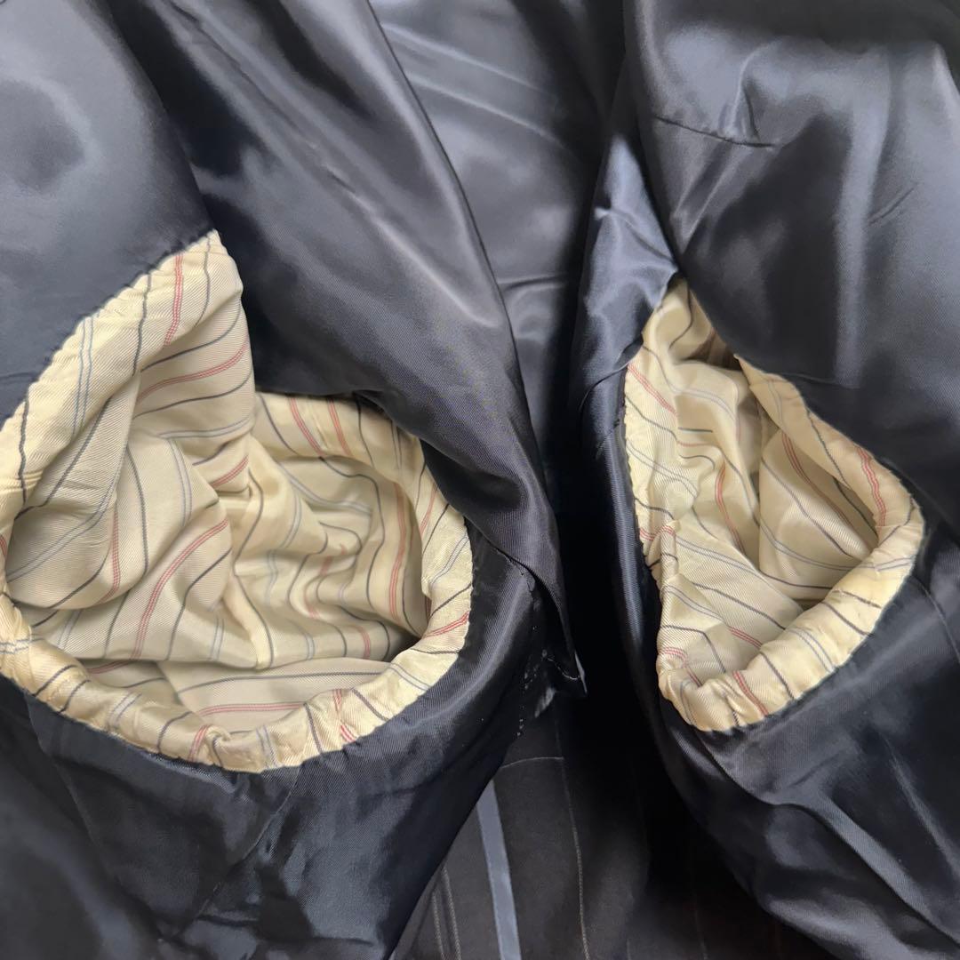 90s ポロバイラルフローレン ビンテージスーツセットアップ　ストライプ　AB6