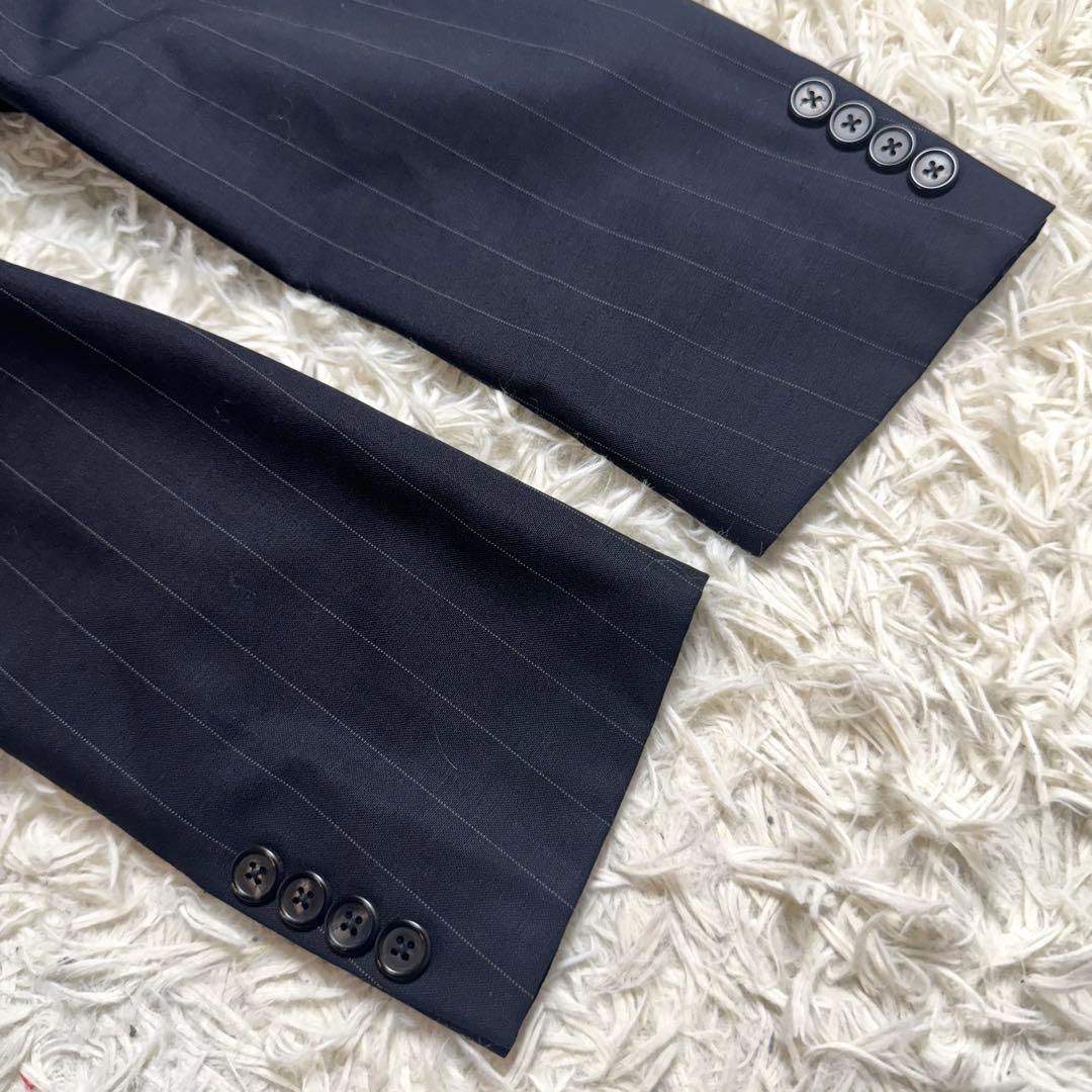 90s ポロバイラルフローレン ビンテージスーツセットアップ　ストライプ　AB6