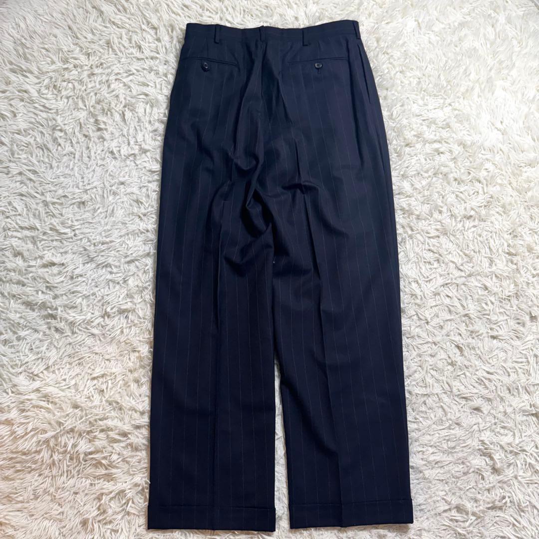 90s ポロバイラルフローレン ビンテージスーツセットアップ　ストライプ　AB6