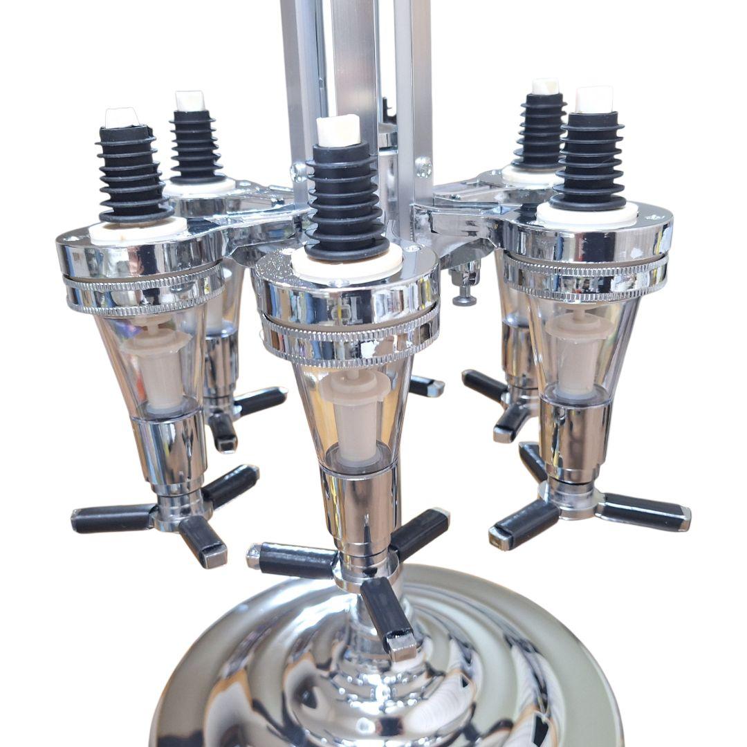 回転式 6連 ボトルディスペンサー 動作確認済 洗浄済 業務用 バー用品