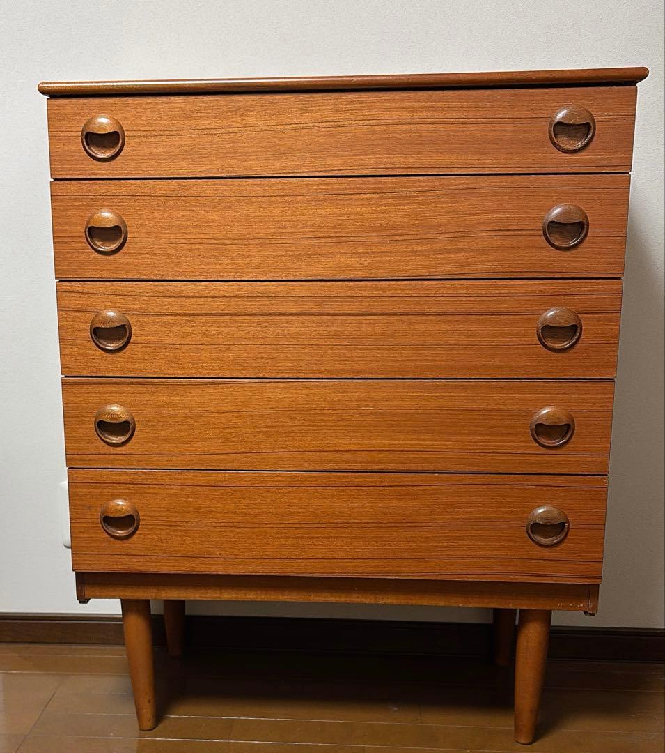 チェスト 5段 ヴィンテージ イギリス 北欧