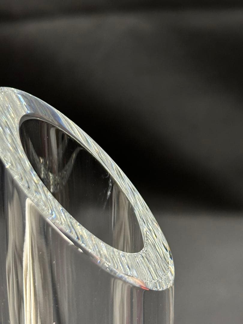 【USED美品】Baccarat バカラ　アニック　ブト　花瓶　ベース