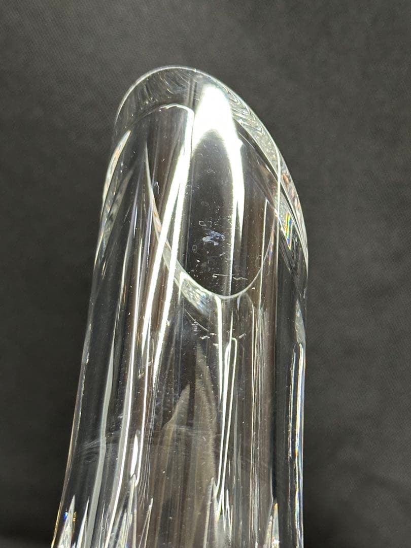 【USED美品】Baccarat バカラ　アニック　ブト　花瓶　ベース