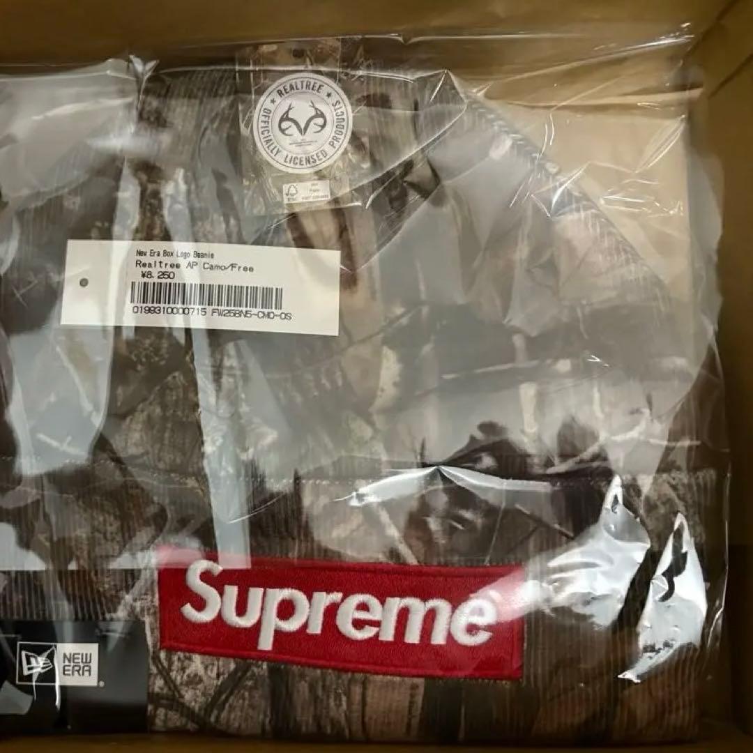帽子 Supreme NewEra Box Logo Beanie Camo/25FW