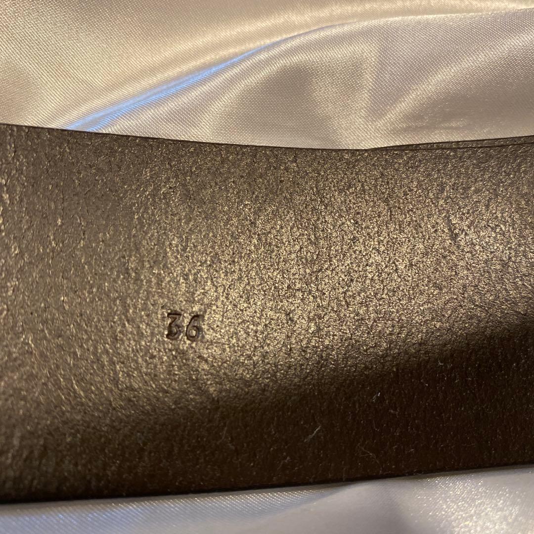 JIL SANDER ジルサンダー　イタリア製ダークブラウン　ワイドレザーベルト