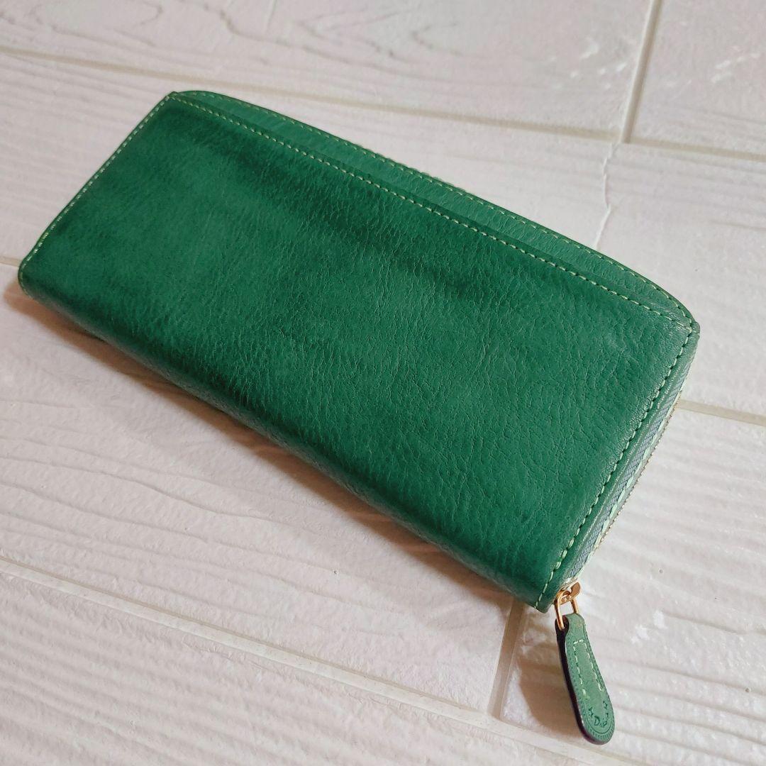 未使用✨Dakotaゼオライトレザー長財布　多収納♪ラウンドファスナー