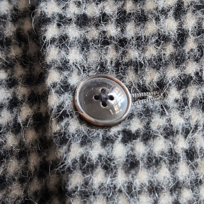 美品 トゥモローランド アルパカ混 千鳥格子 秋冬 テーラードジャケット 白 黒