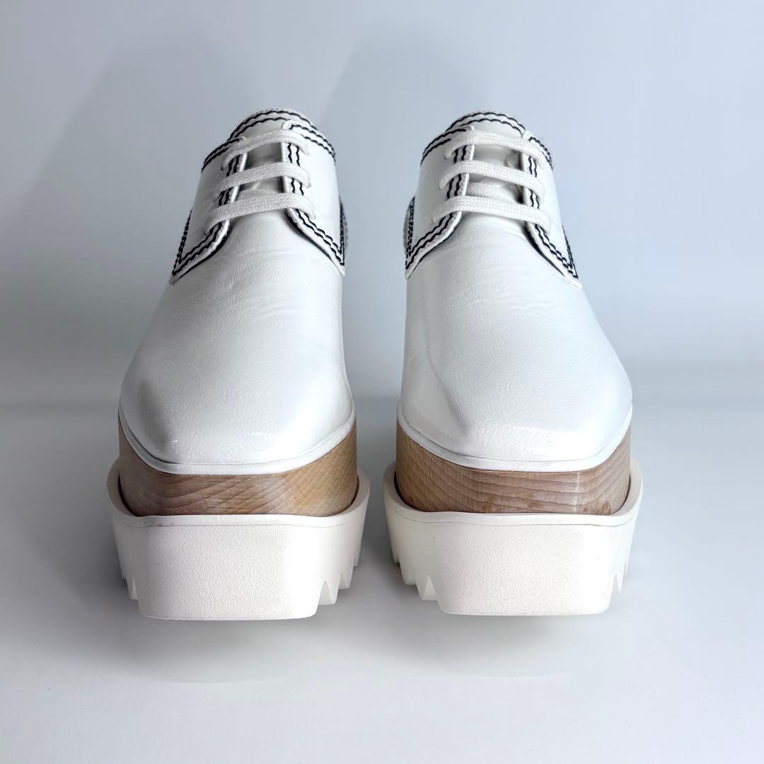 希少極美品✨ ステラマッカートニー 厚底 エリス シューズ ホワイト 23cm