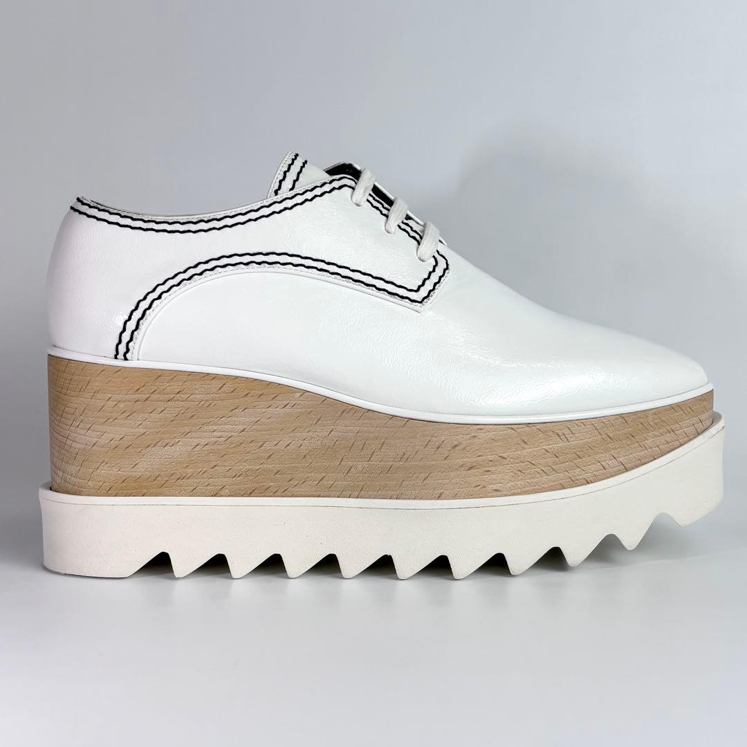 希少極美品✨ ステラマッカートニー 厚底 エリス シューズ ホワイト 23cm